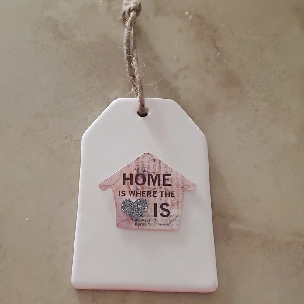 3D Home is Where the Heart is Plaque